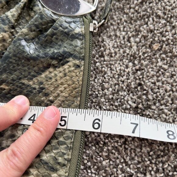 Lulu Wristlet Purse with Silver Accent Leopard print Faux Leather - Picture 7 of 7